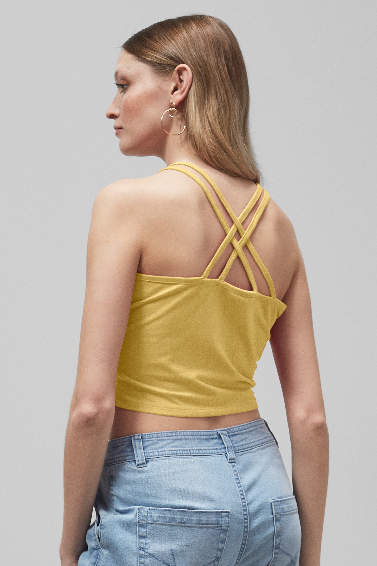 Cross Back Crop Cami