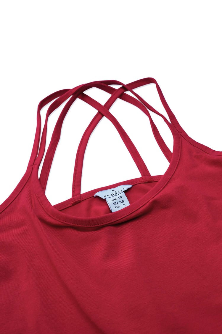 Cross Back Crop Cami