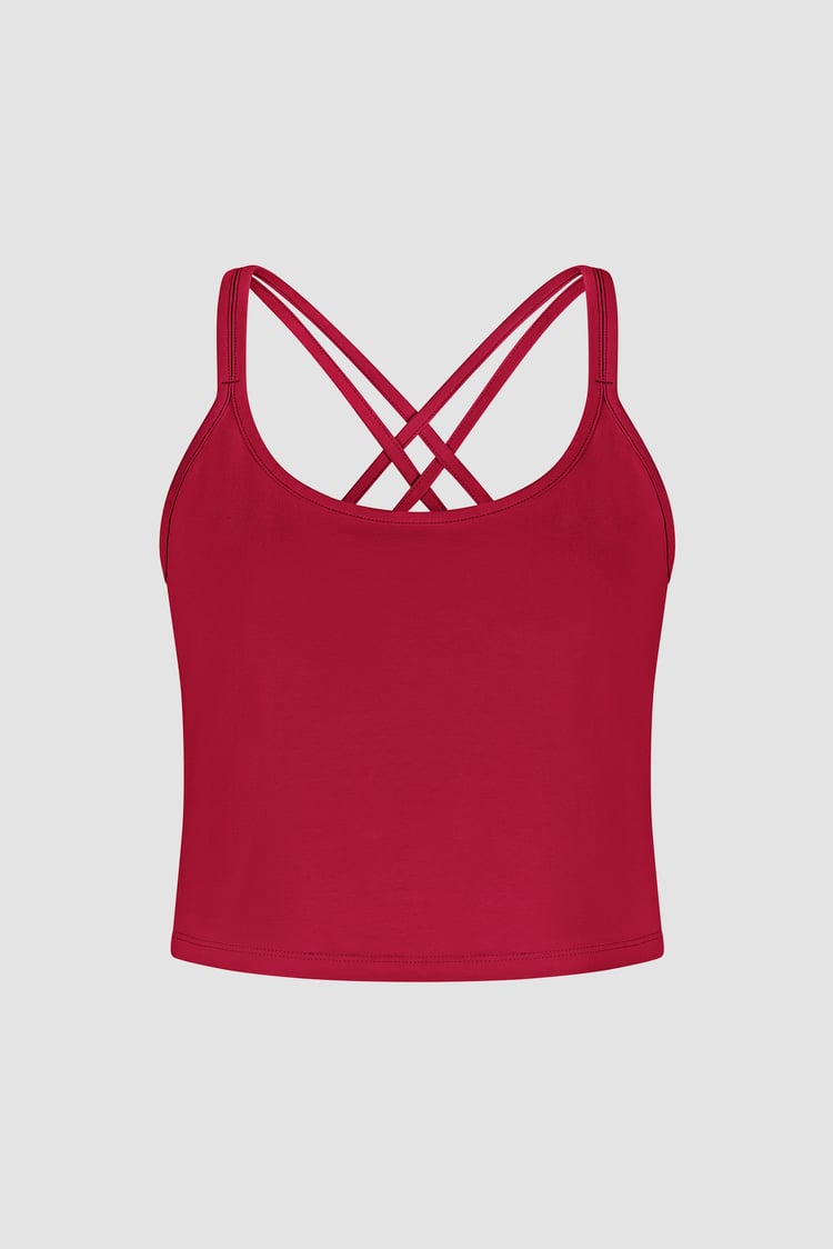 Cross Back Crop Cami