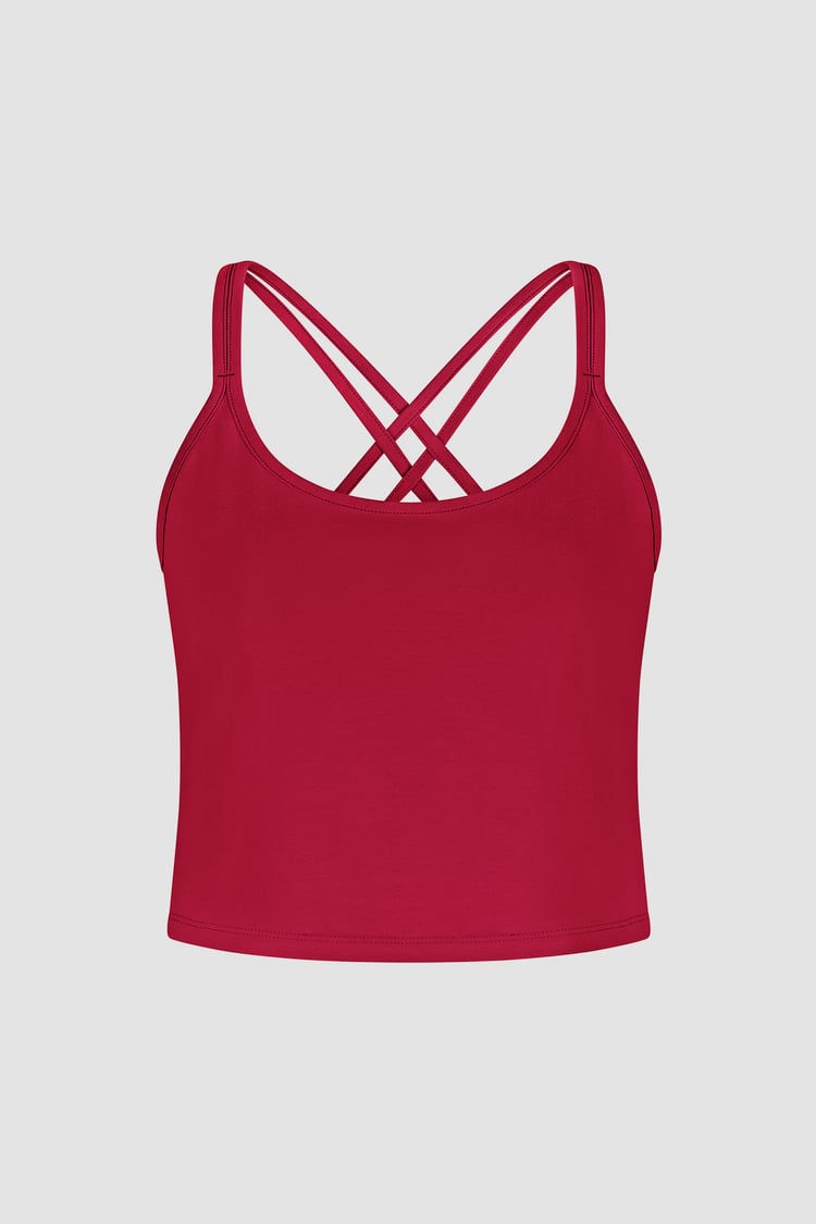 Cross Back Crop Cami