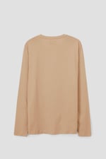 Half Placket Long Sleeve T-Shirt