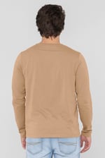 Half Placket Long Sleeve T-Shirt