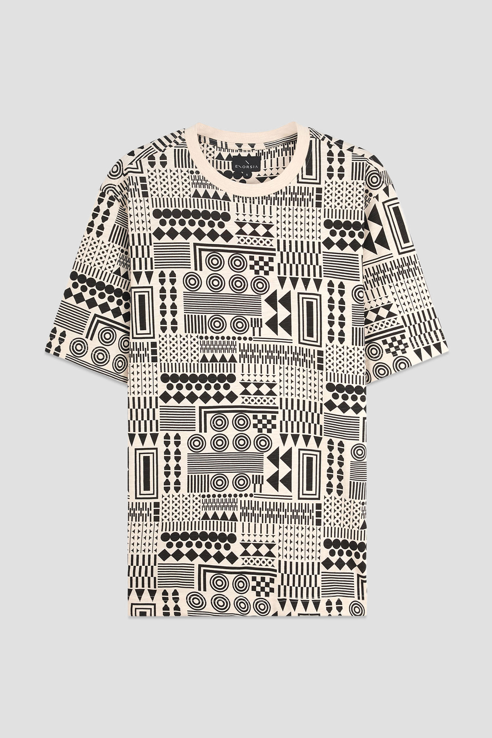 Mens Geometric Printed T-Shirt