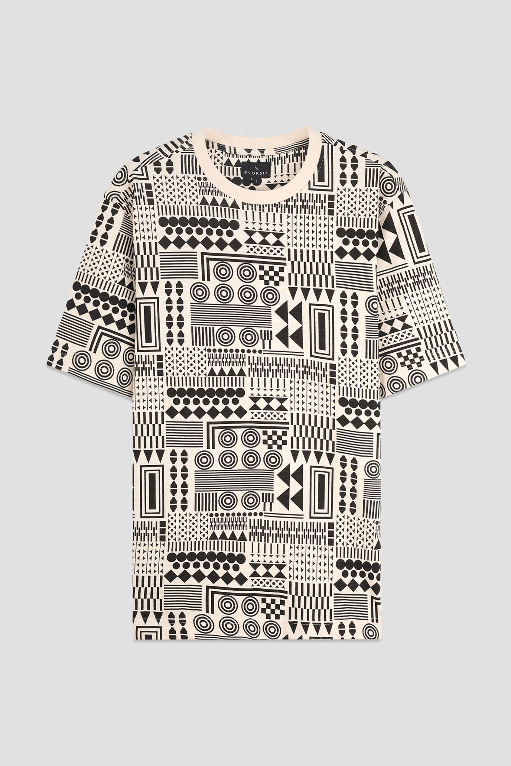 Mens Geometric Printed T-Shirt