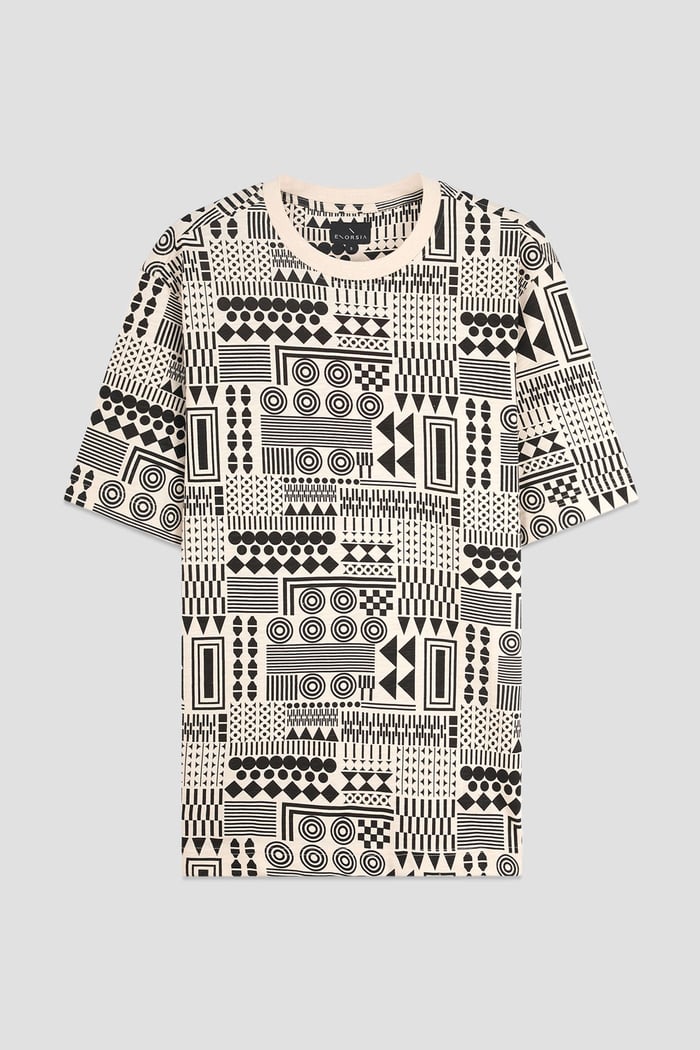 Mens Geometric Printed T-Shirt