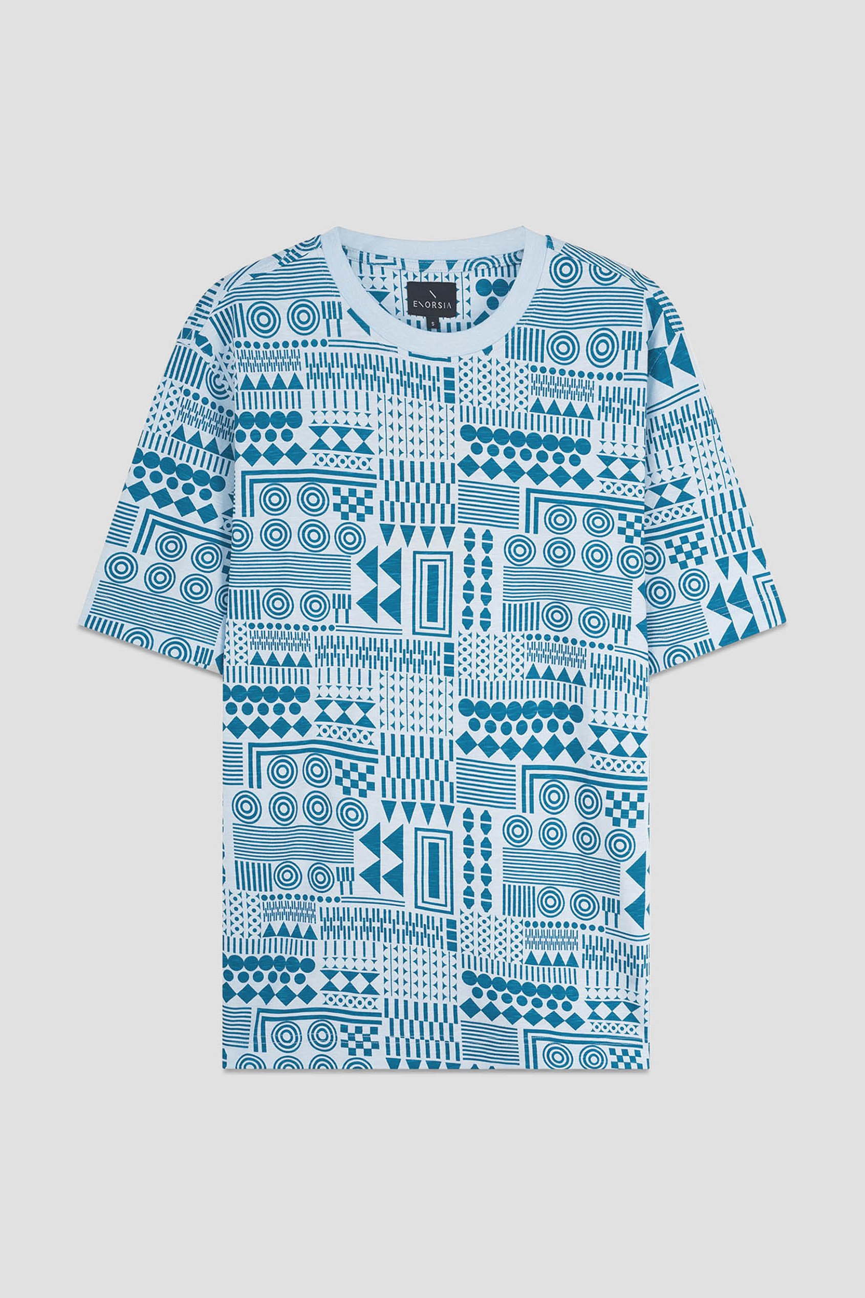 Mens Geometric Printed T-Shirt