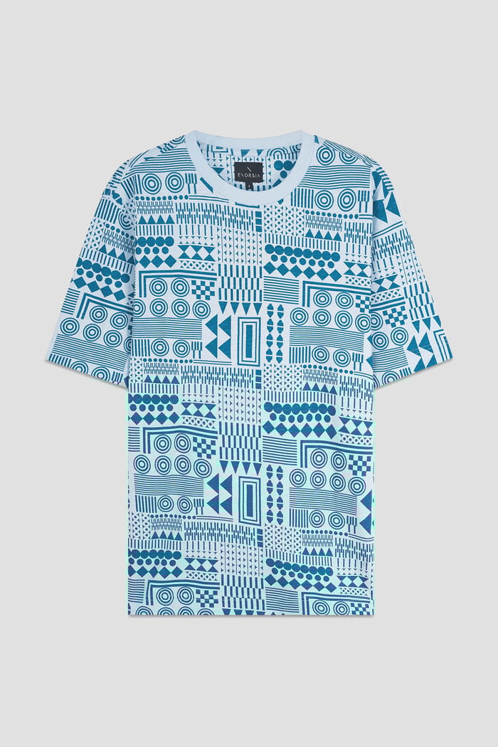 Mens Geometric Printed T-Shirt