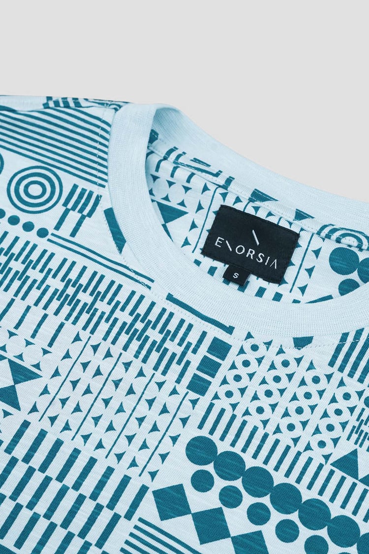 Mens Geometric Printed T-Shirt