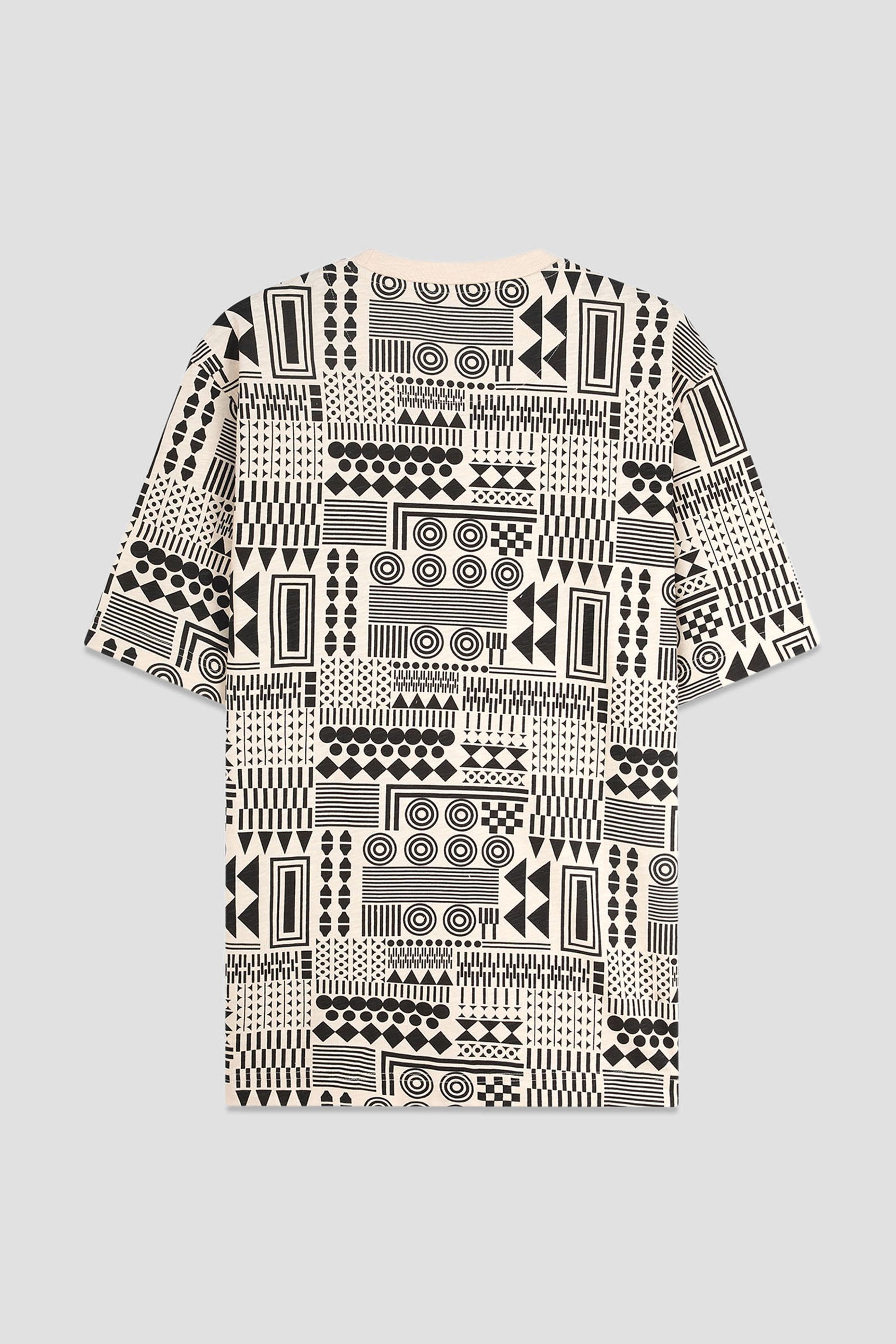 Mens Geometric Printed T-Shirt