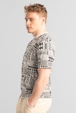 Mens Geometric Printed T-Shirt