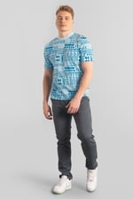Mens Geometric Printed T-Shirt