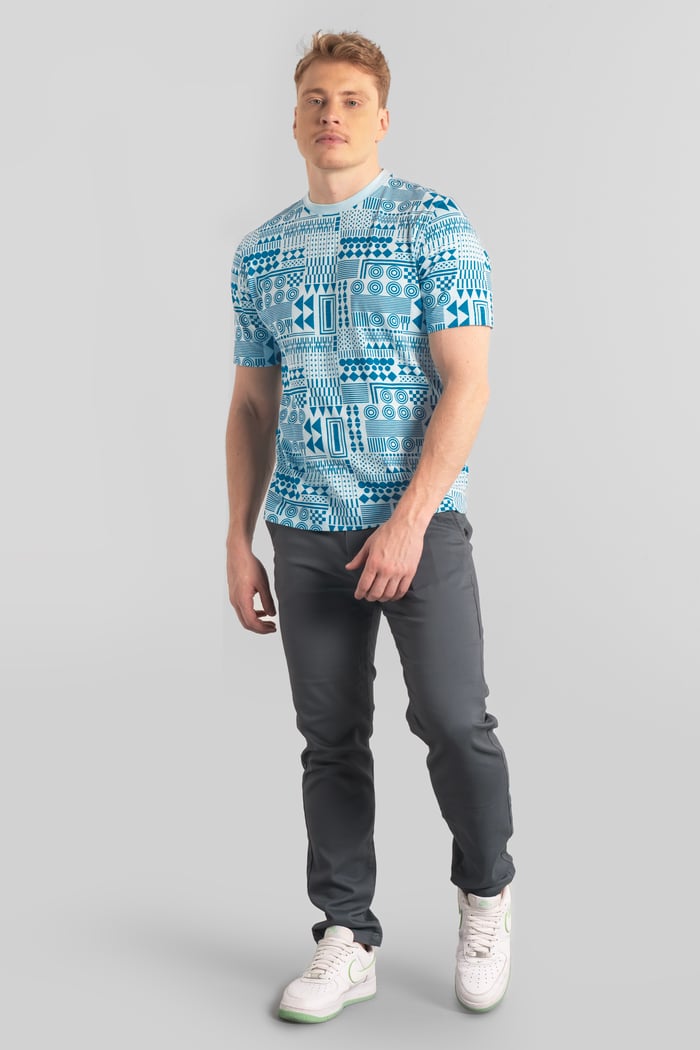 Mens Geometric Printed T-Shirt