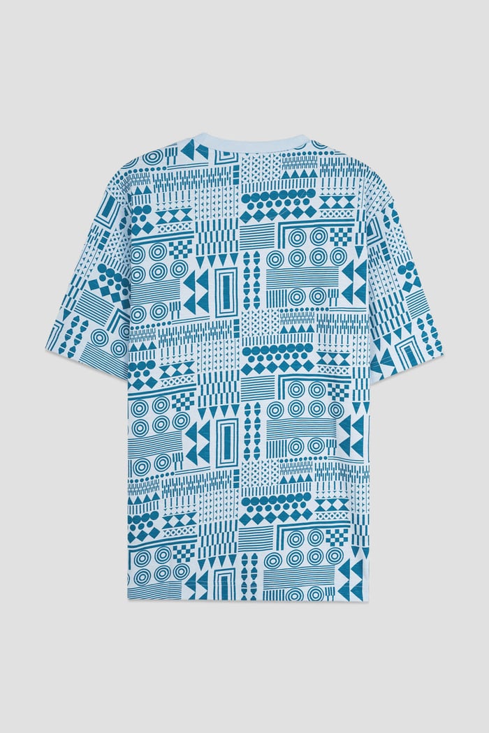 Mens Geometric Printed T-Shirt