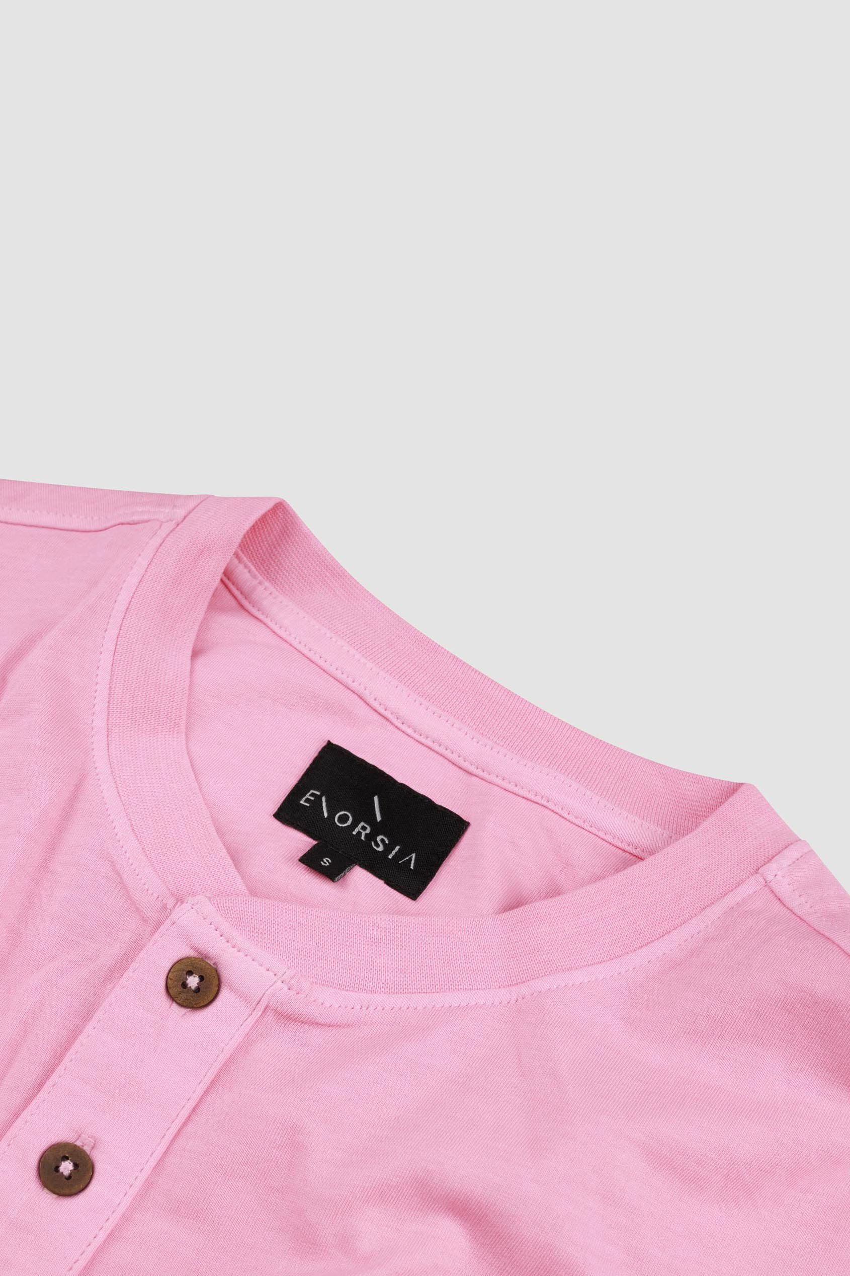 Short Sleeve Henley Washed Tee