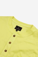 Short Sleeve Henley Washed Tee