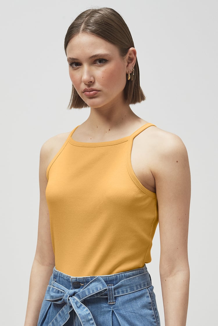 Square Neck Ribbed Cami