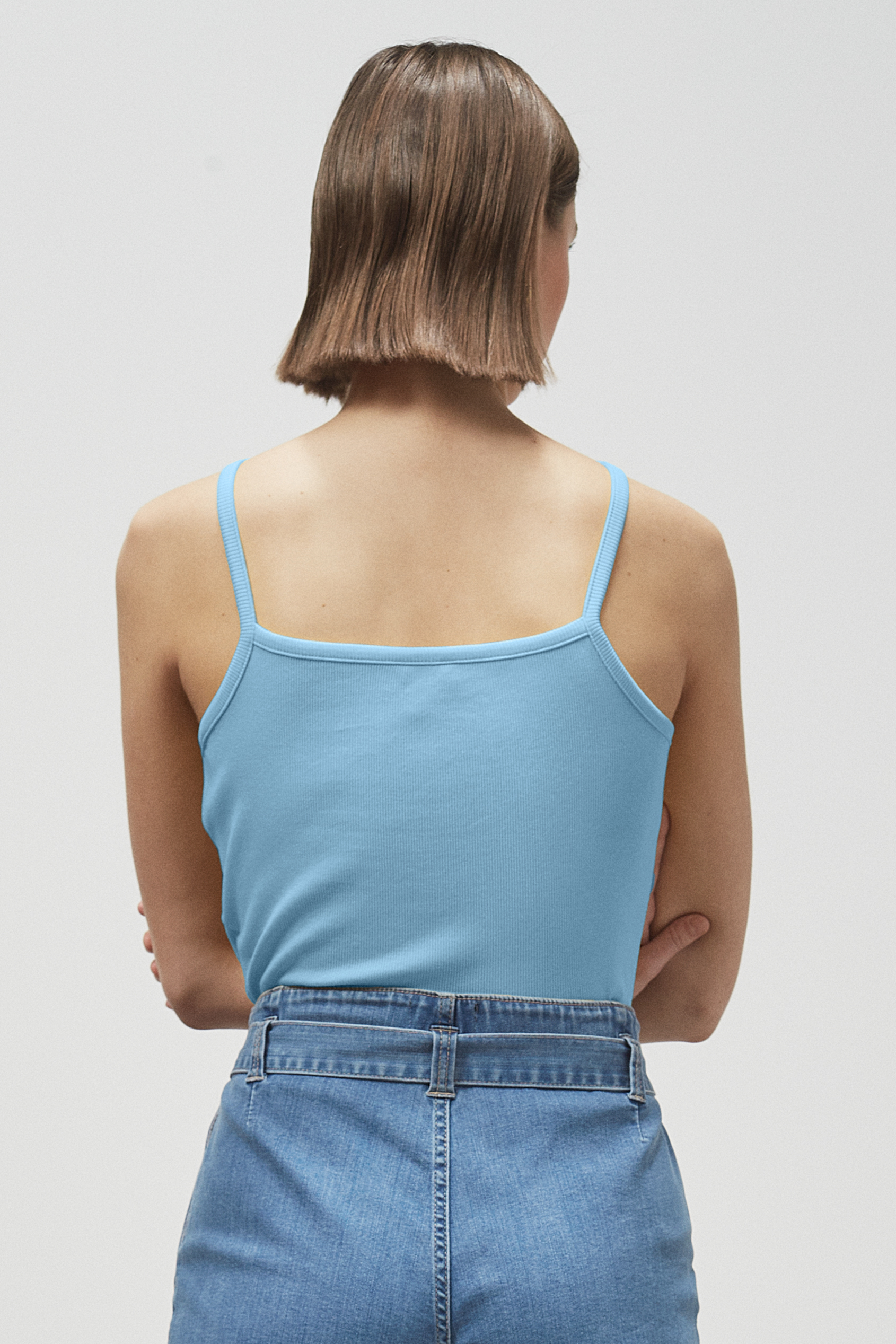 Square Neck Ribbed Cami