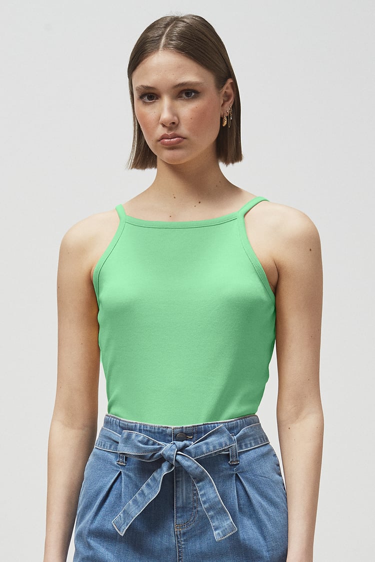 Square Neck Ribbed Cami