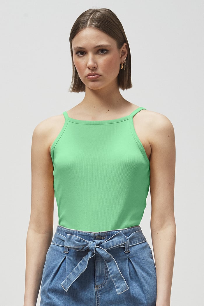 Square Neck Ribbed Cami
