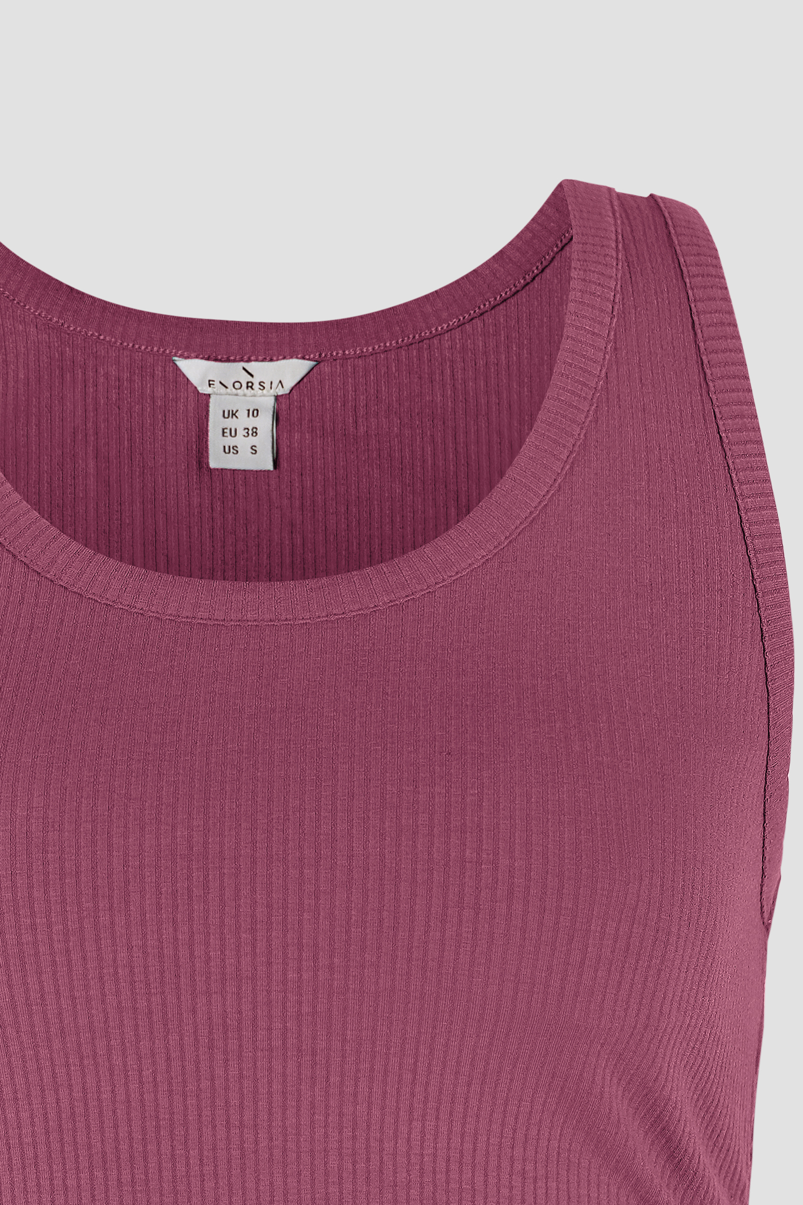 Ruched Rib Vest Tank Top