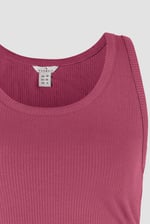 Ruched Rib Vest Tank Top