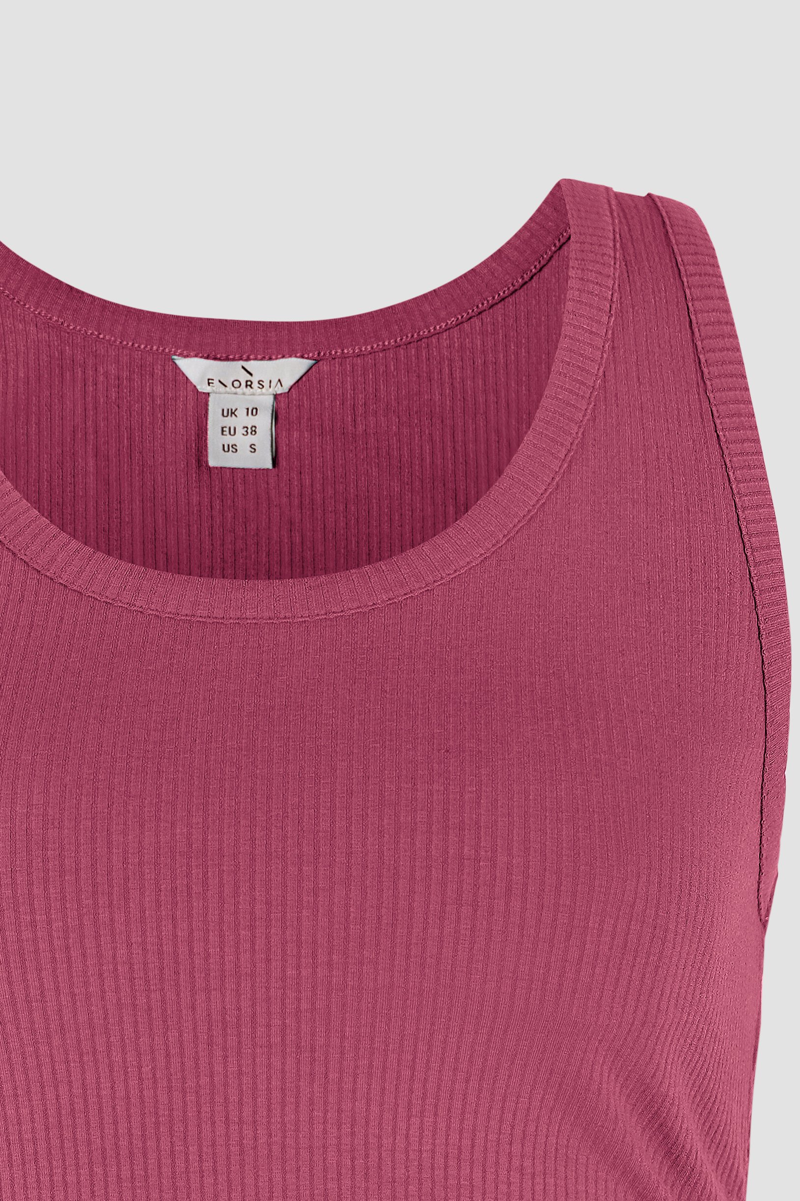 Ruched Rib Vest Tank Top