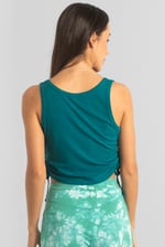 Ruched Rib Vest Tank Top