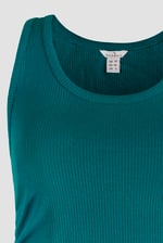 Ruched Rib Vest Tank Top