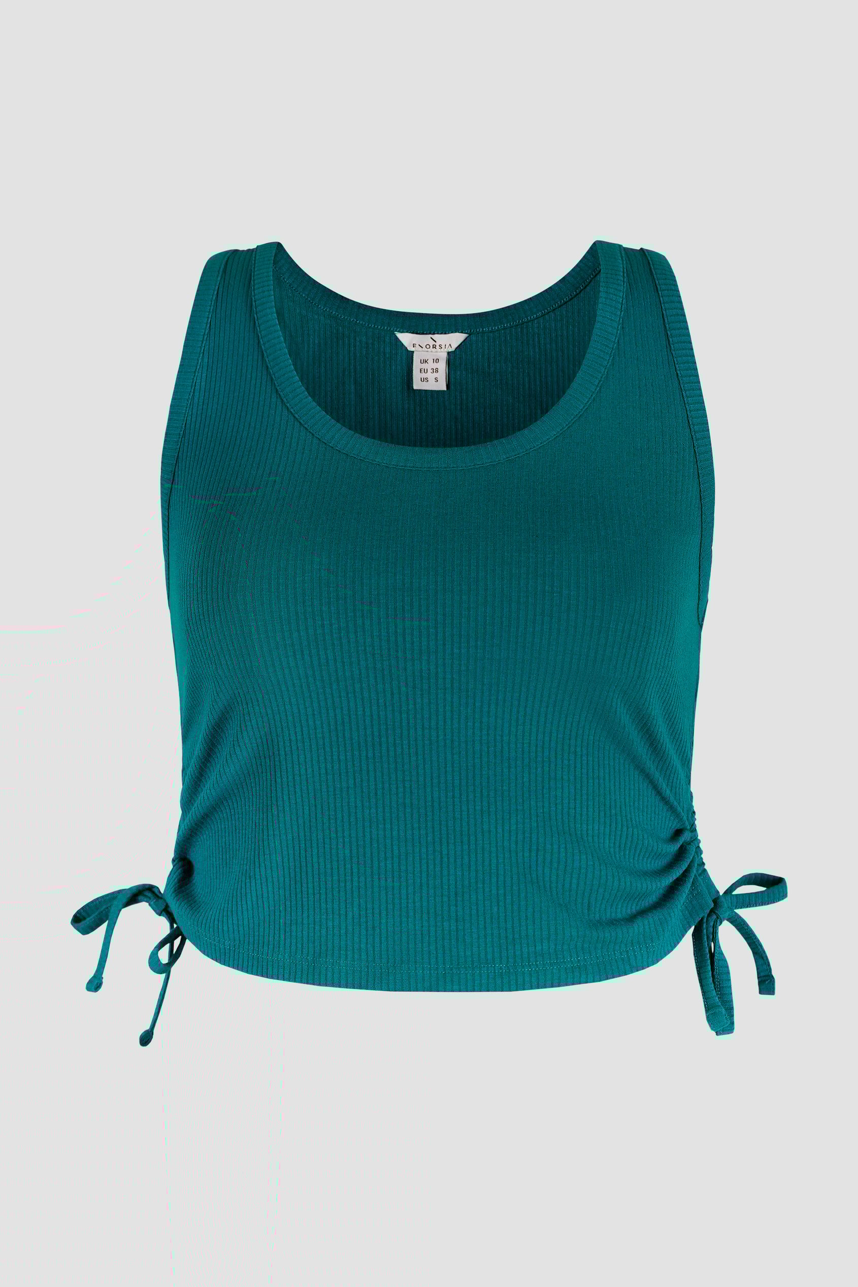 Ruched Rib Vest Tank Top