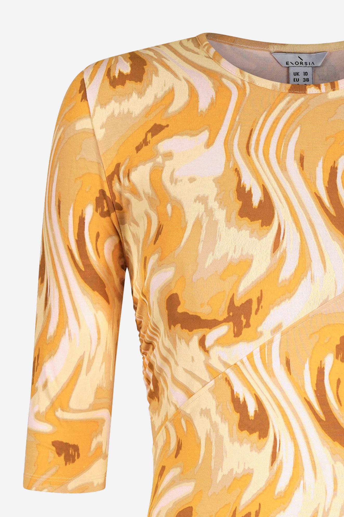 Womens One-Shoulder Fluid Printed Tops