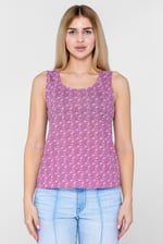 Wave Printed Vest Tank Top