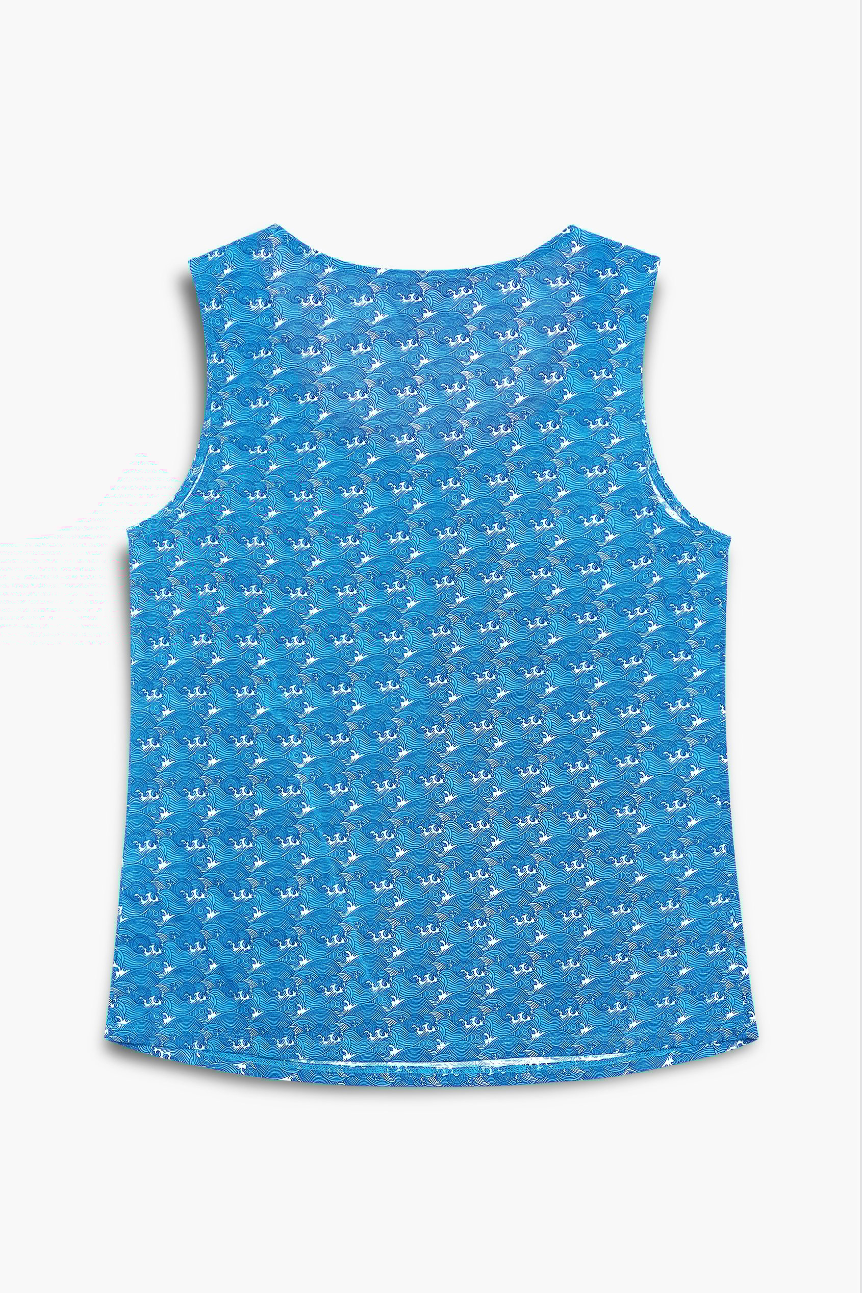 Wave Printed Vest Tank Top