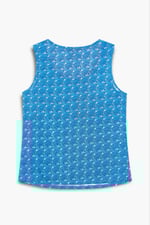 Wave Printed Vest Tank Top