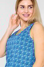 Wave Printed Vest Tank Top