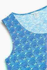 Wave Printed Vest Tank Top