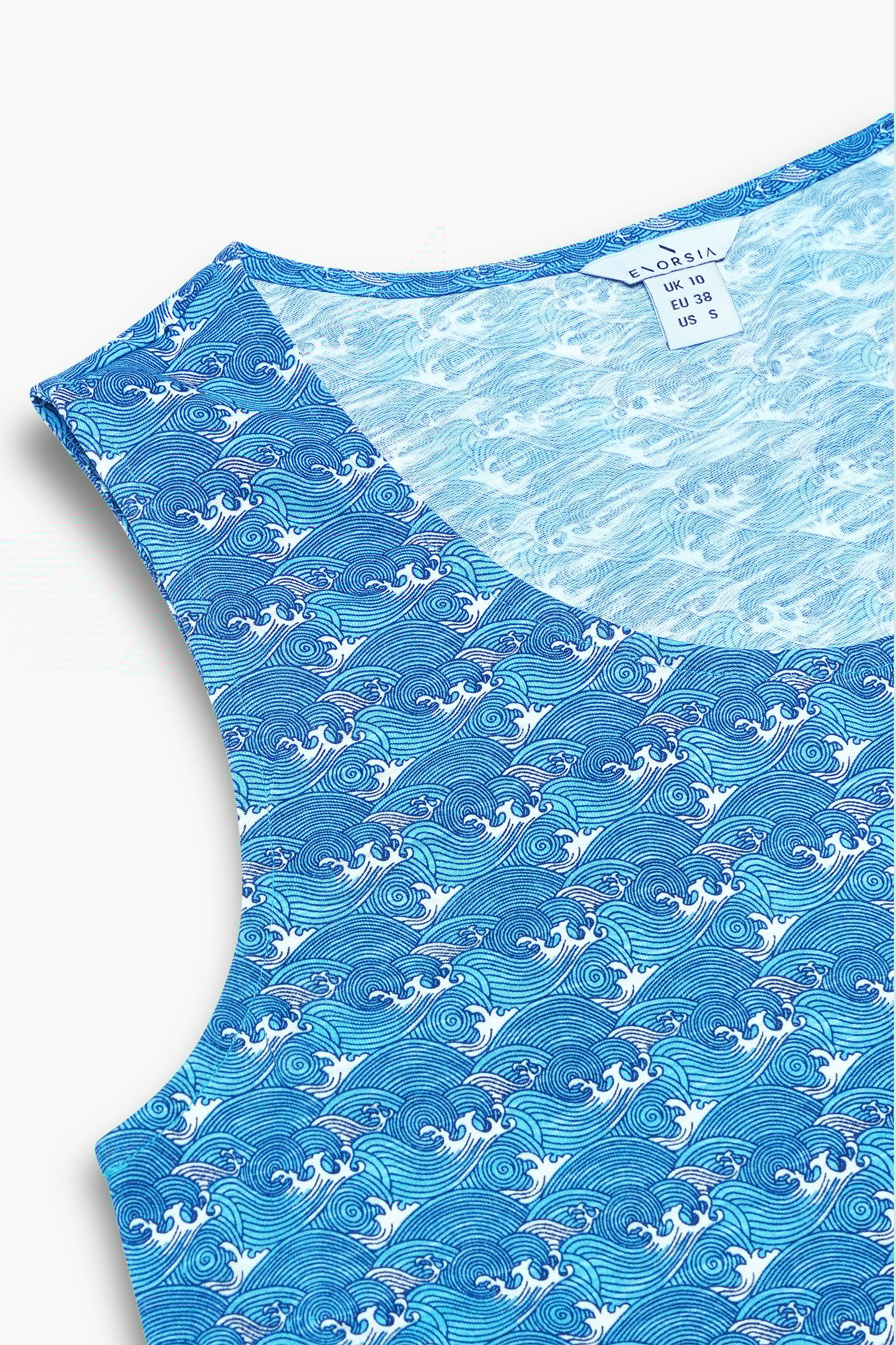 Wave Printed Vest Tank Top