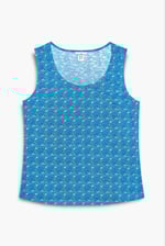Wave Printed Vest Tank Top