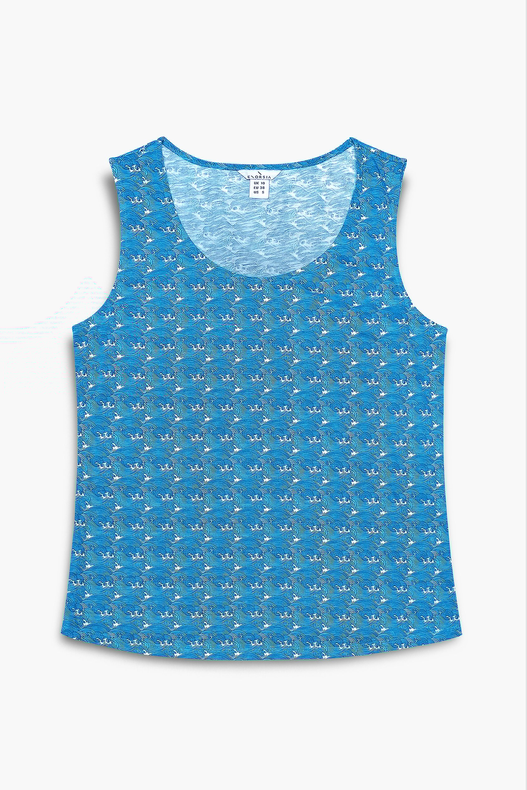 Wave Printed Vest Tank Top