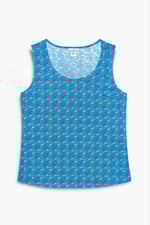 Wave Printed Vest Tank Top