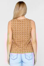 Wave Printed Vest Tank Top