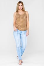 Wave Printed Vest Tank Top