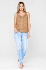 Wave Printed Vest Tank Top