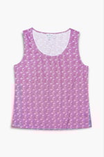 Wave Printed Vest Tank Top