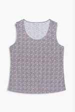 Wave Printed Vest Tank Top