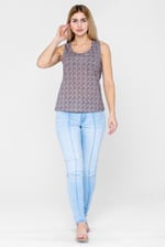 Wave Printed Vest Tank Top