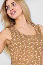 Wave Printed Vest Tank Top