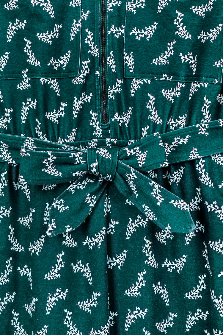 Womens Zip Through Wide Leg Jumpsuit