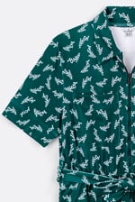 Womens Zip Through Wide Leg Jumpsuit