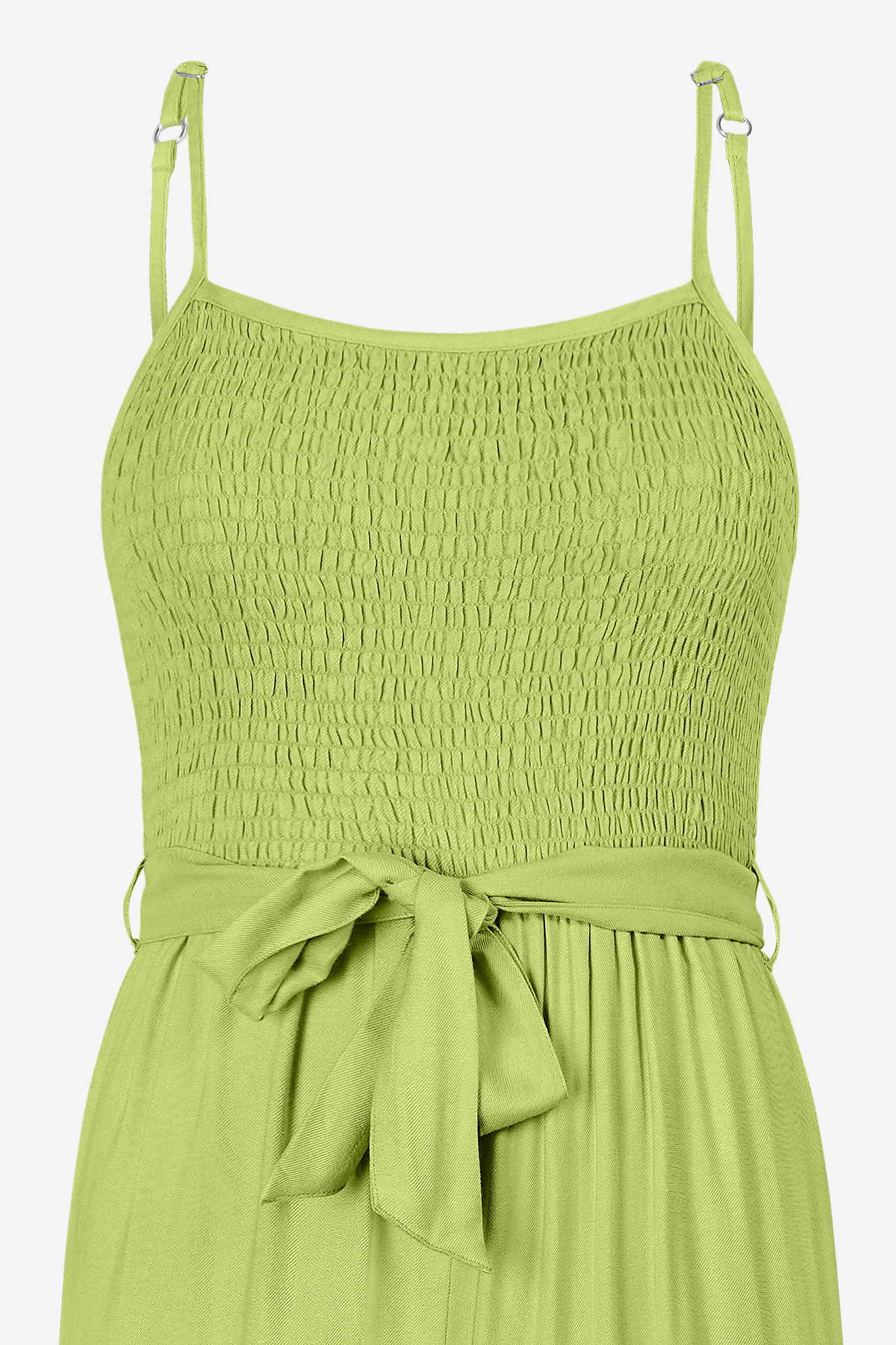 Belted Solid Jumpsuit with a Shirred Silhouette