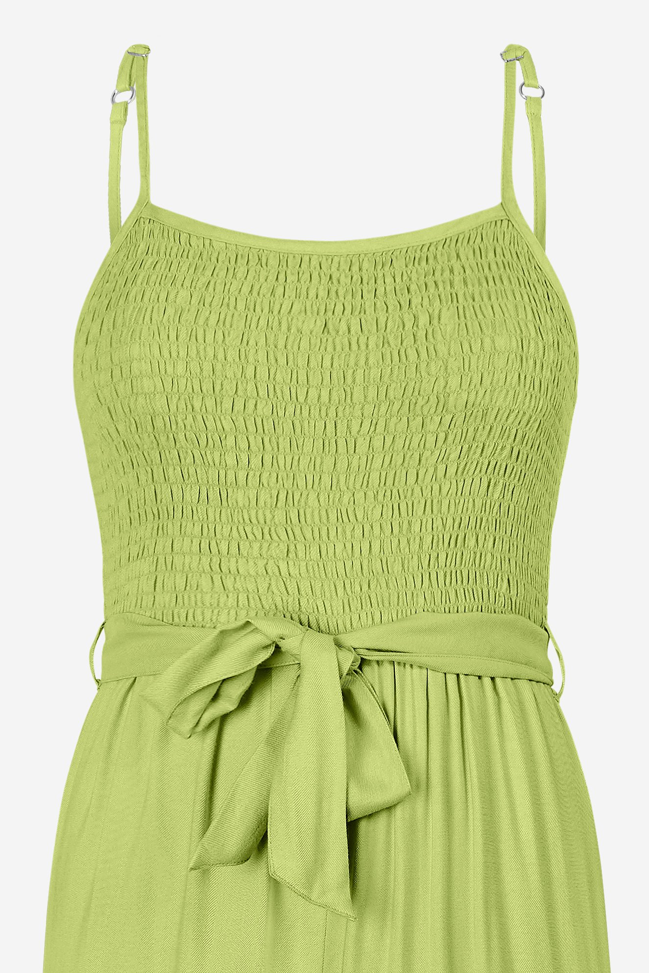 Belted Solid Jumpsuit with a Shirred Silhouette